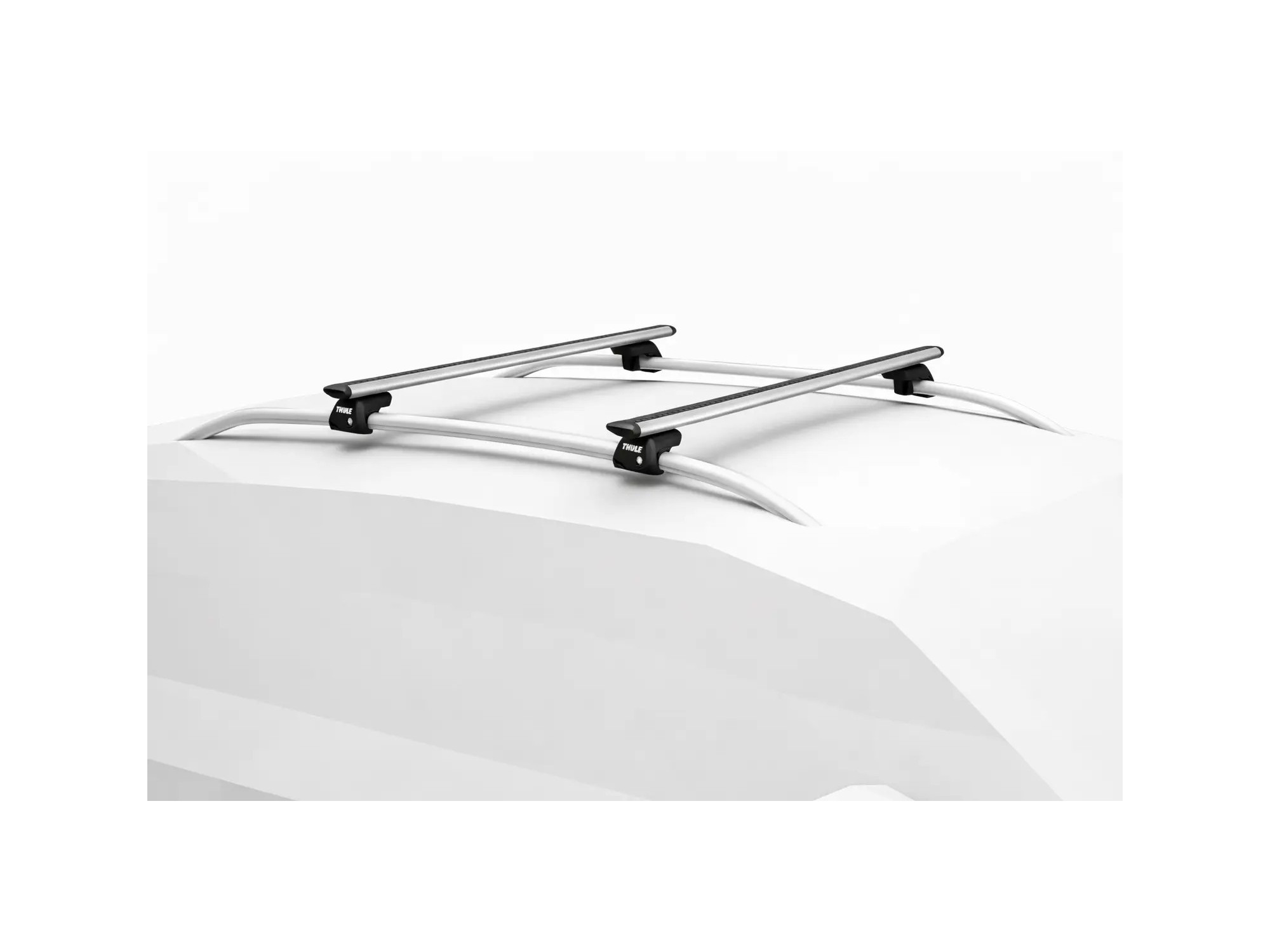 Thule WingBar Evo pro zvýšené lyžiny Stříbrné | SNAILER®