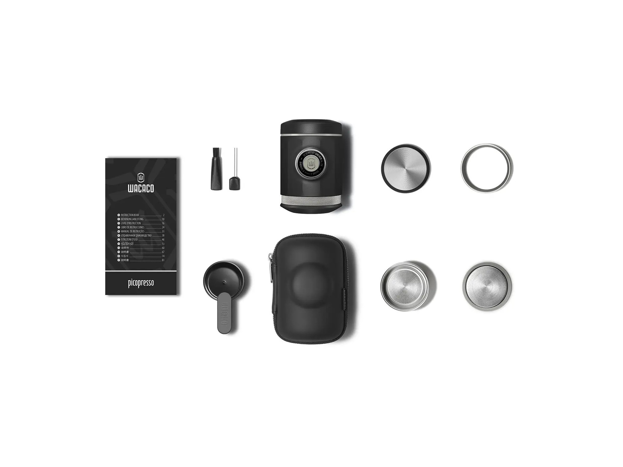 Wacaco Picopresso + tvrdé pouzdro, Manuální espresso kávovar | SNAILER