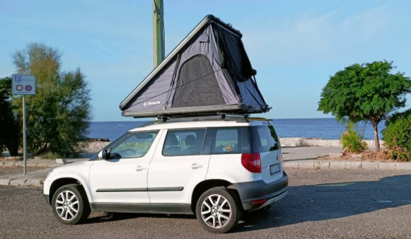 Snailer Alduo stresni stan na voze Skoda Yeti - fotografie zakaznika z Italie